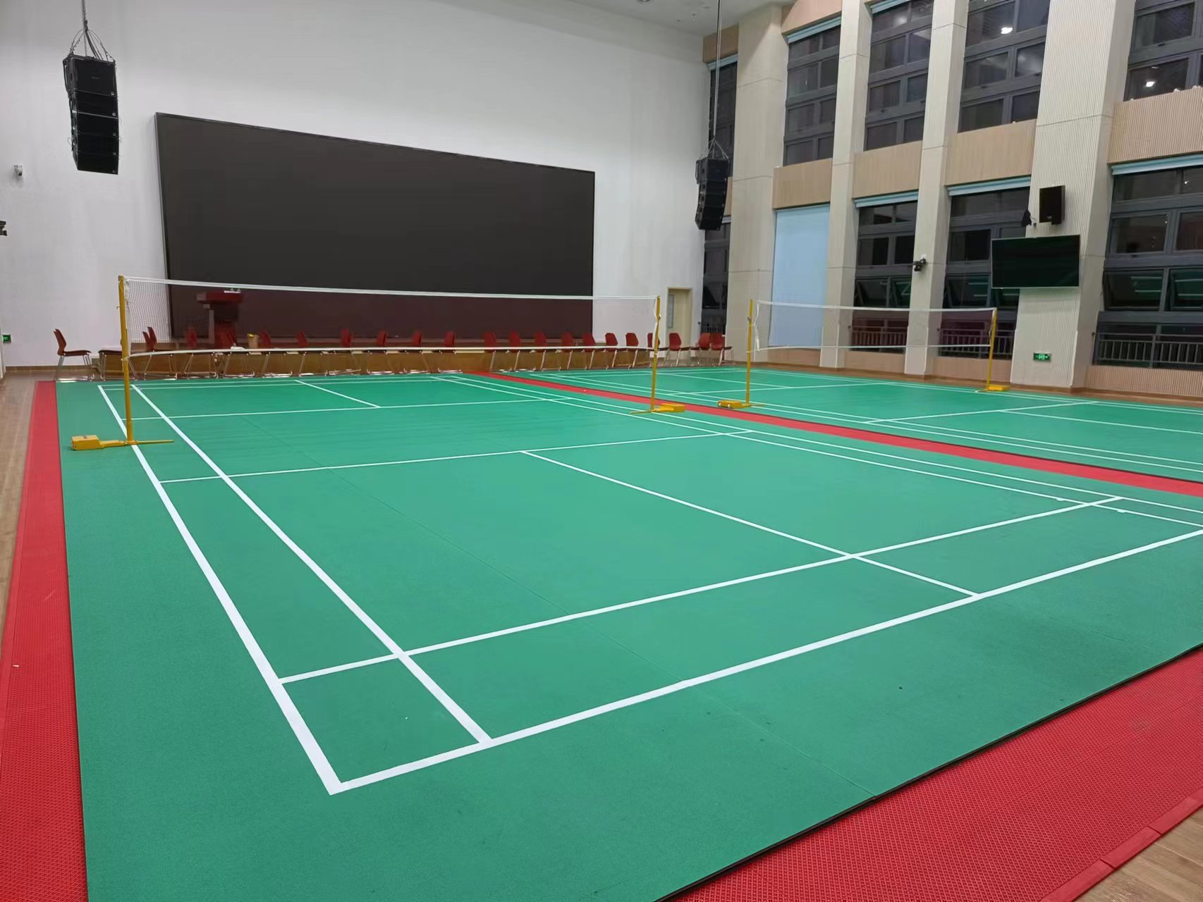 Black Underlayer Mat PP Badminton Floor